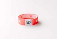 WWJD Coral Reversible Elastic Fabric Bracelet