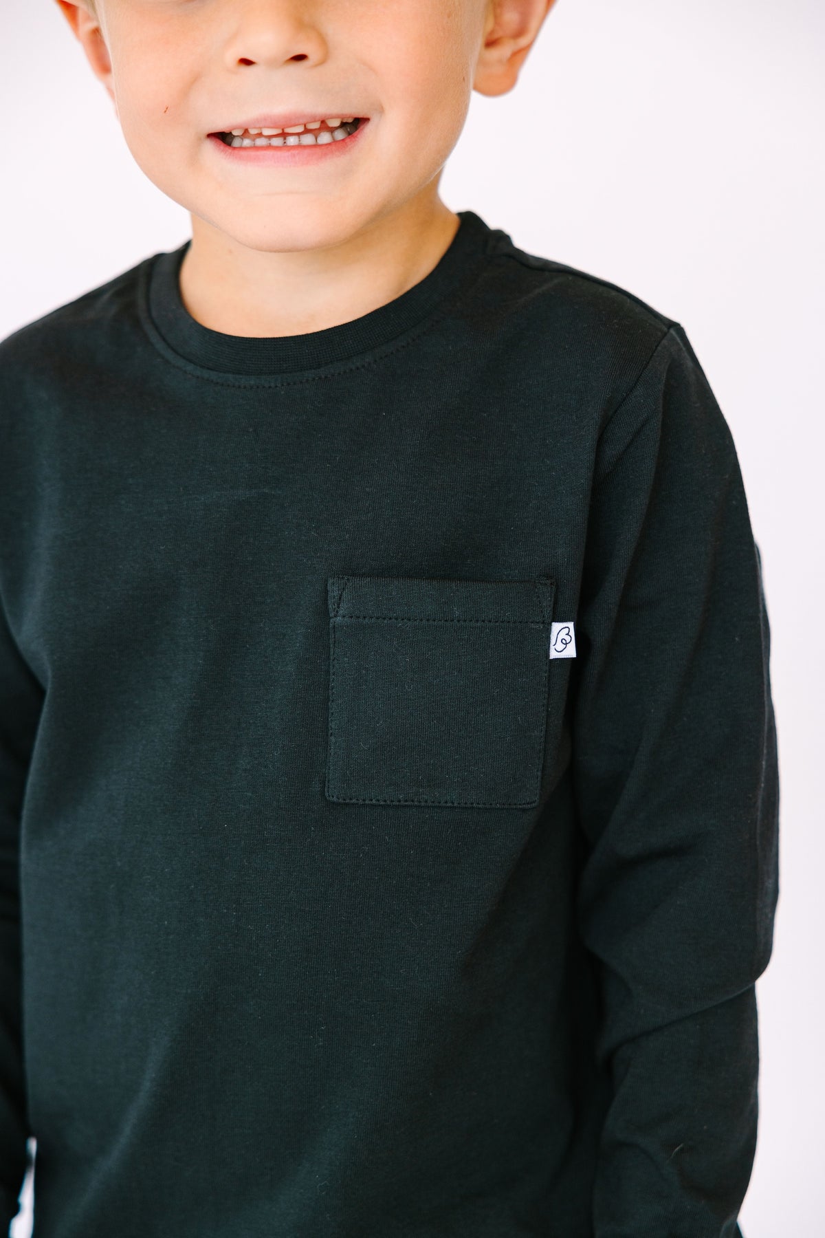 Black Prayer Pocket Long Sleeve Shirt Cotton
