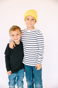 Black Prayer Pocket Long Sleeve Shirt Cotton