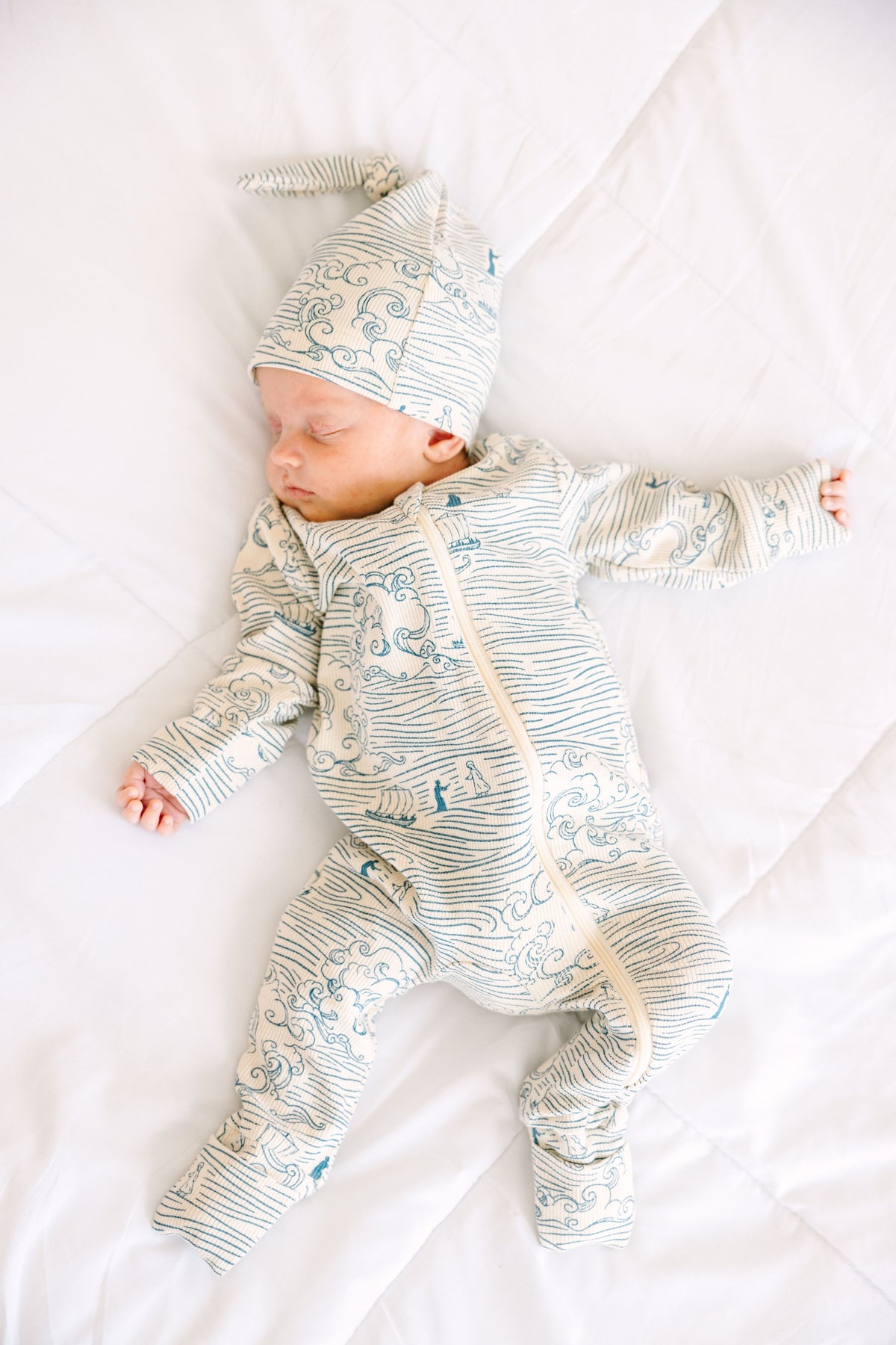 Walking on Water Hat Ribbed Cotton-Bamboo Blend