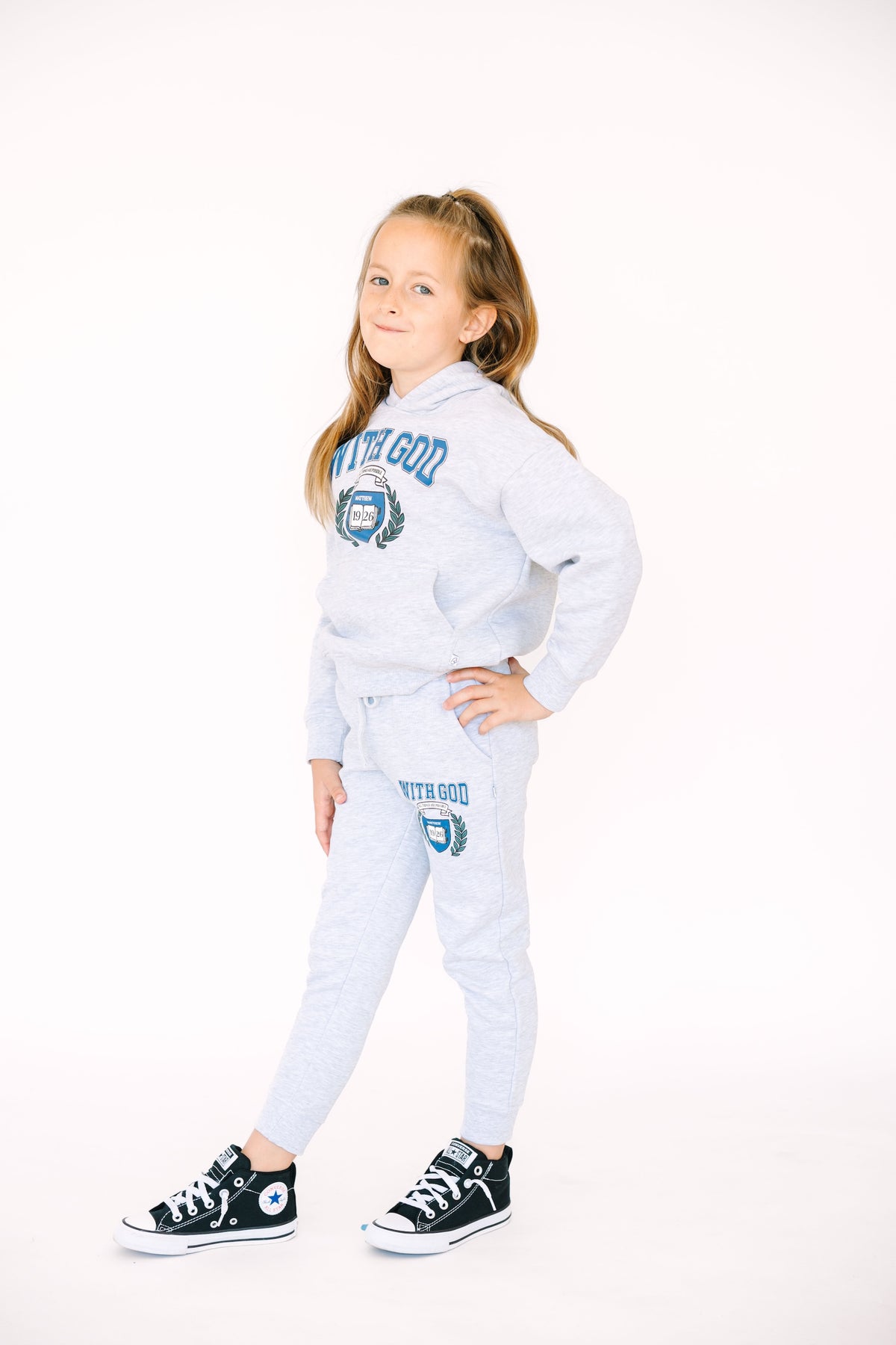 With God Cotton Fleece Hoodie