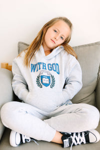 With God Cotton Fleece Hoodie
