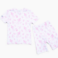 David & Goliath Pink PJ Shorts Set Cotton
