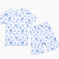 David & Goliath Blue PJ Shorts Set Cotton