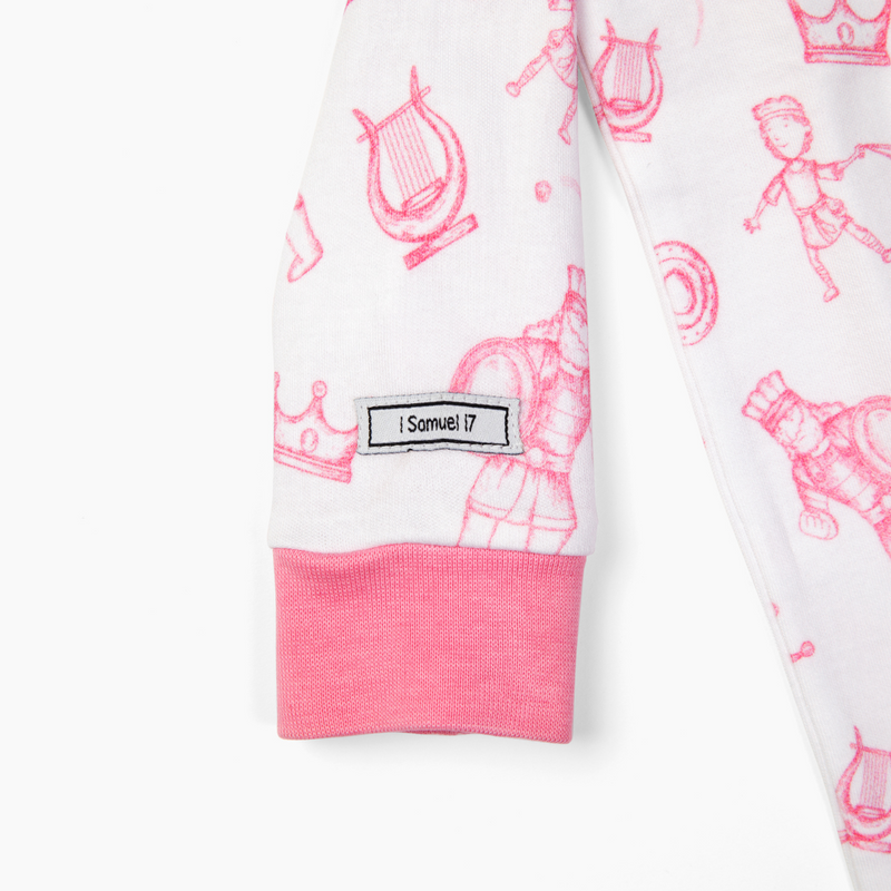David & Goliath Pink PJ Long Sleeve Set Cotton