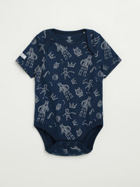 David & Goliath Sailor Blue Short Sleeve Bodysuit Cotton