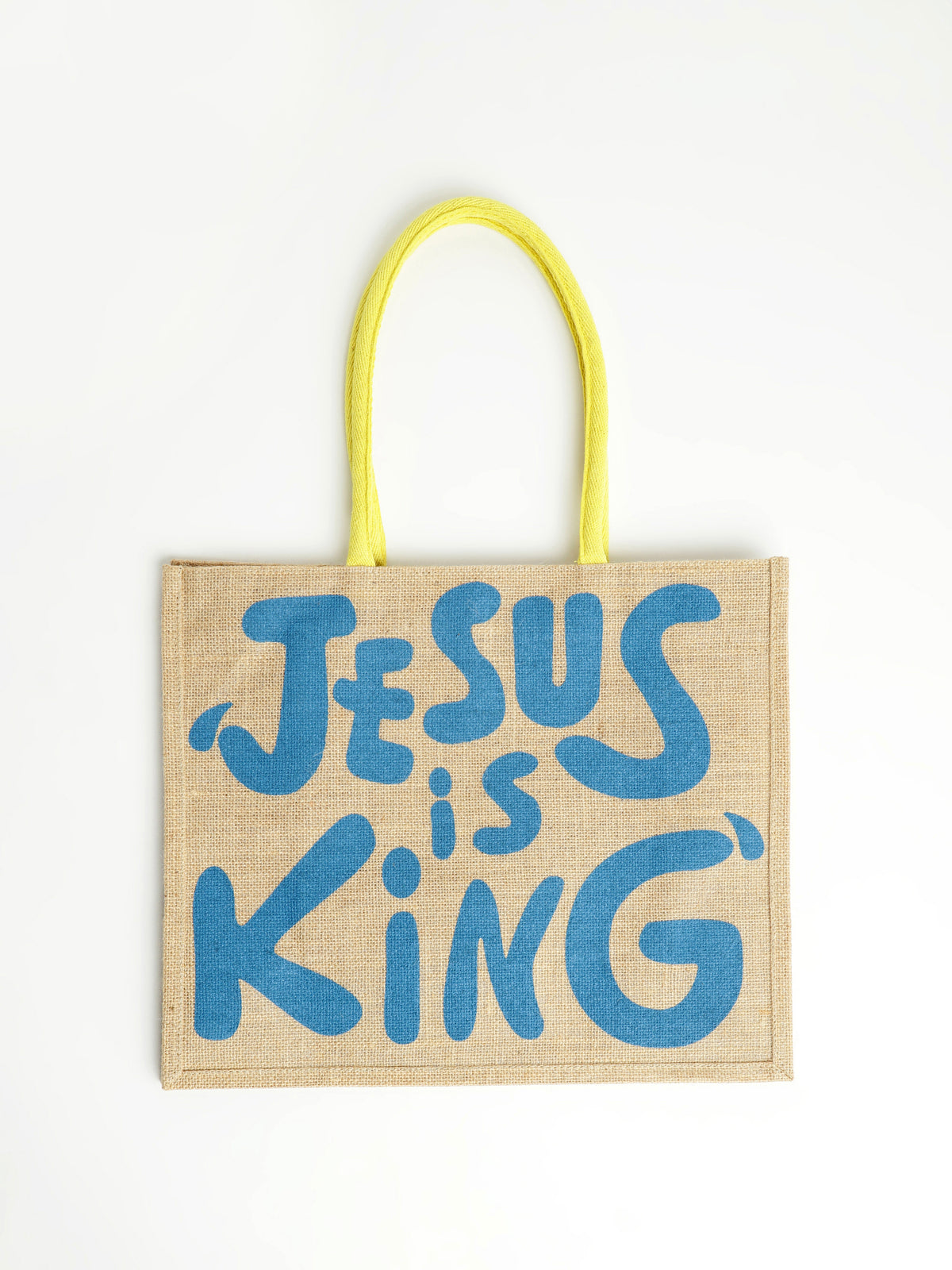 Jesus is King Large Tote Bag