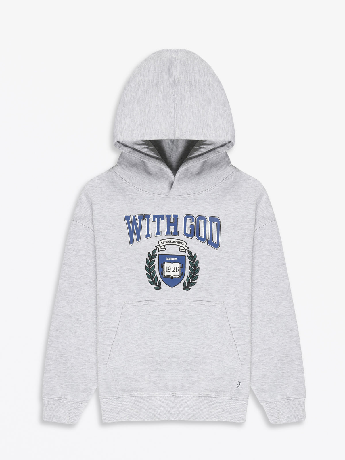 With God Cotton Fleece Hoodie