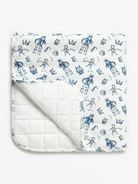 David & Goliath Blue Blanket Cotton