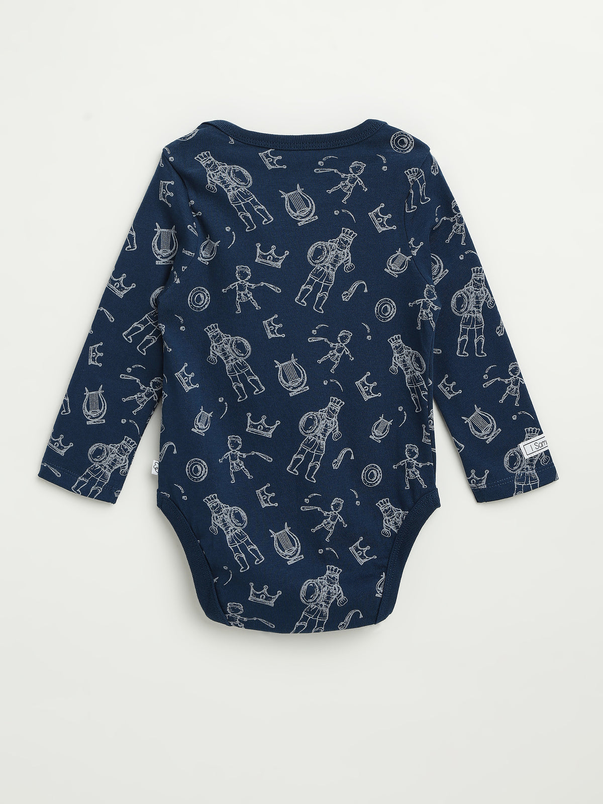 David & Goliath Sailor Blue Long Sleeve Bodysuit Cotton