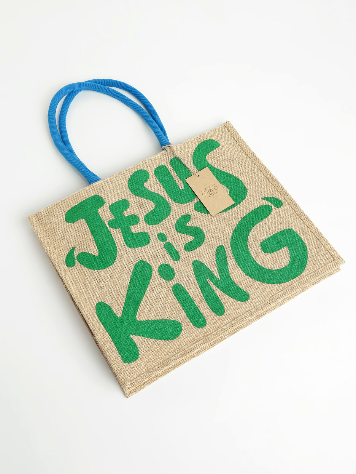 Jesus is King Large Tote Bag