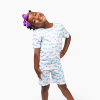 Jonah Teal PJ Shorts Set Cotton