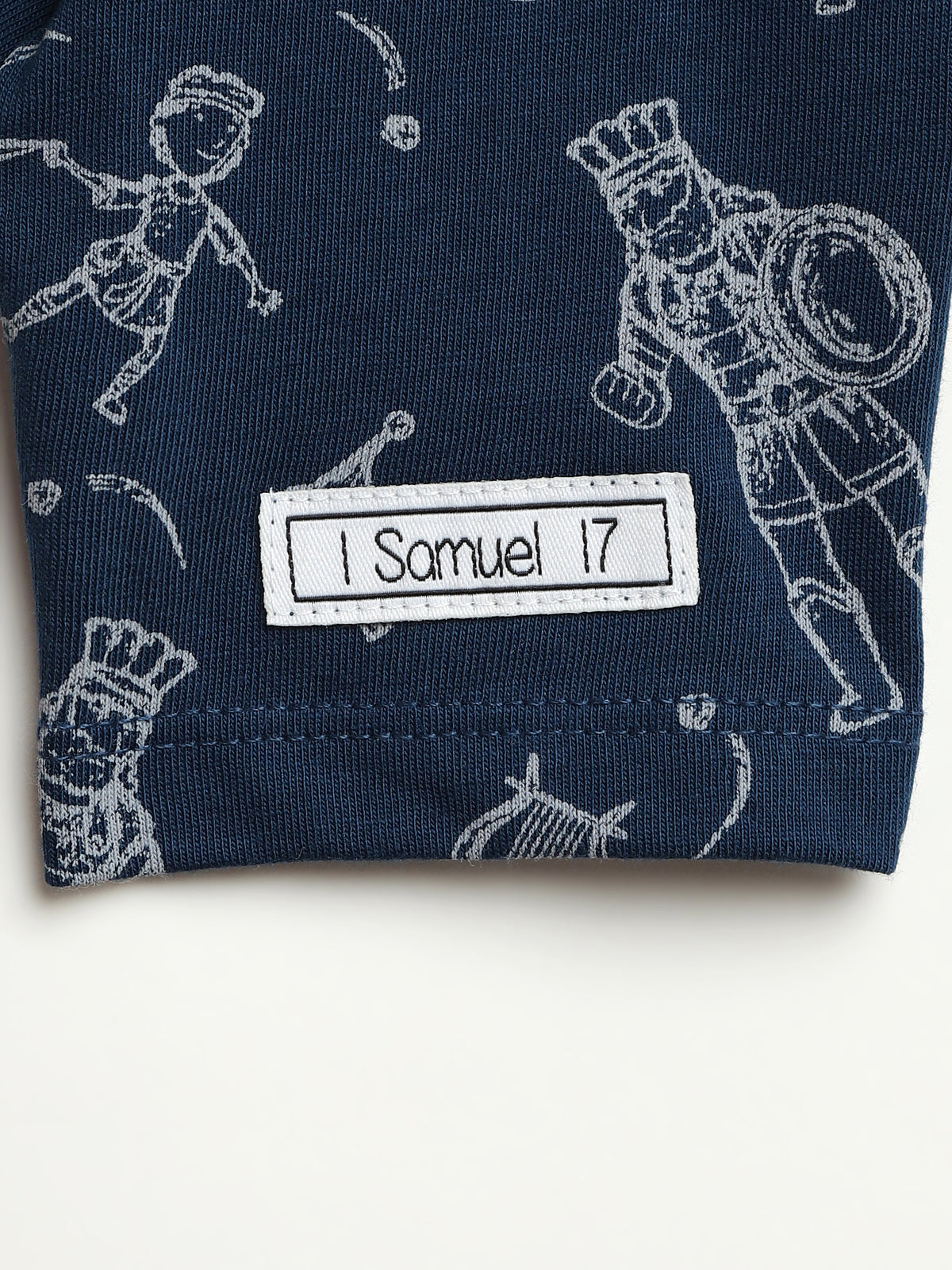 David & Goliath Sailor Blue Short Sleeve Bodysuit Cotton