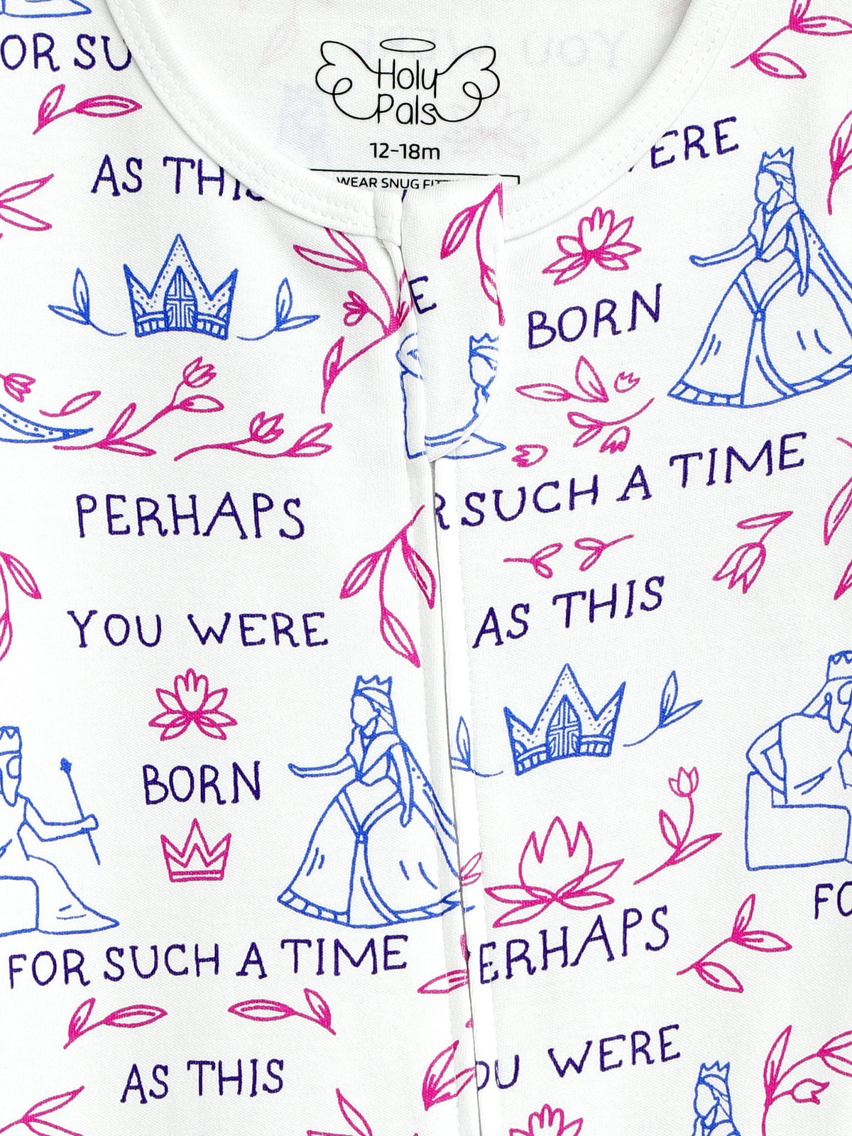 Queen Esther Footless Onesie PJ Cotton