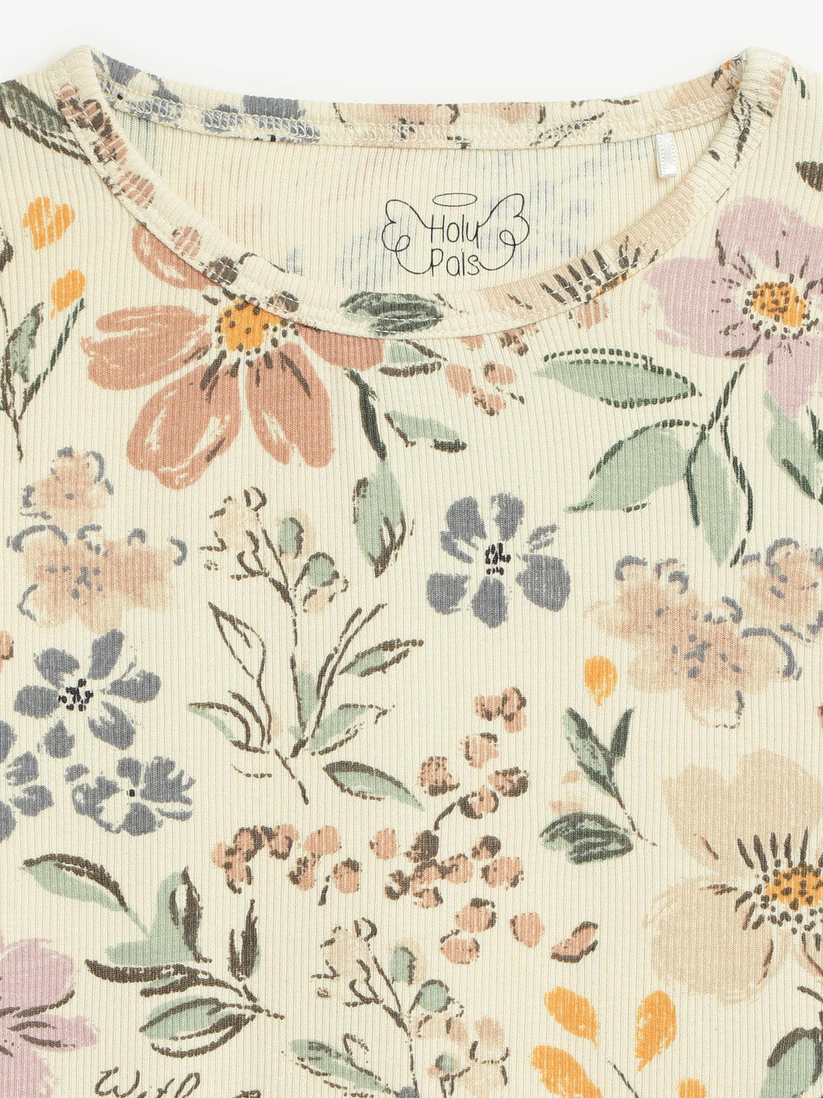 All Things Are Possible PJ Long Sleeve Set Ribbed Cotton-Bamboo Blend