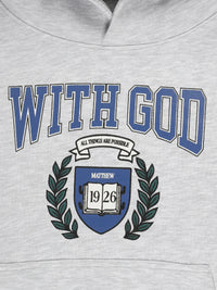 With God Cotton Fleece Hoodie
