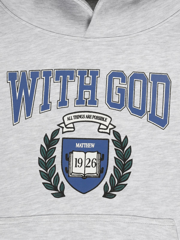 With God Cotton Fleece Hoodie