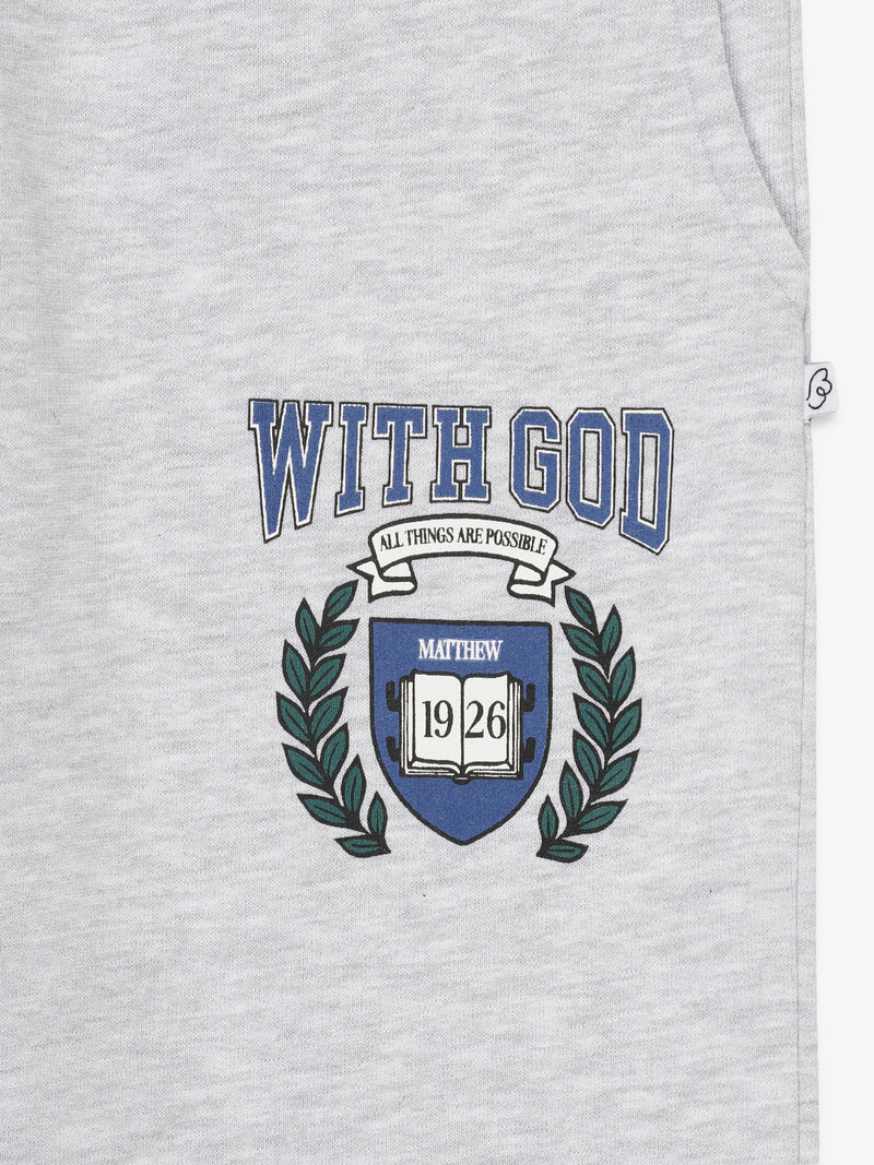 With God Cotton Fleece Jogger