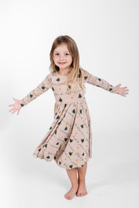 Glory to God Twirl Dress Bamboo