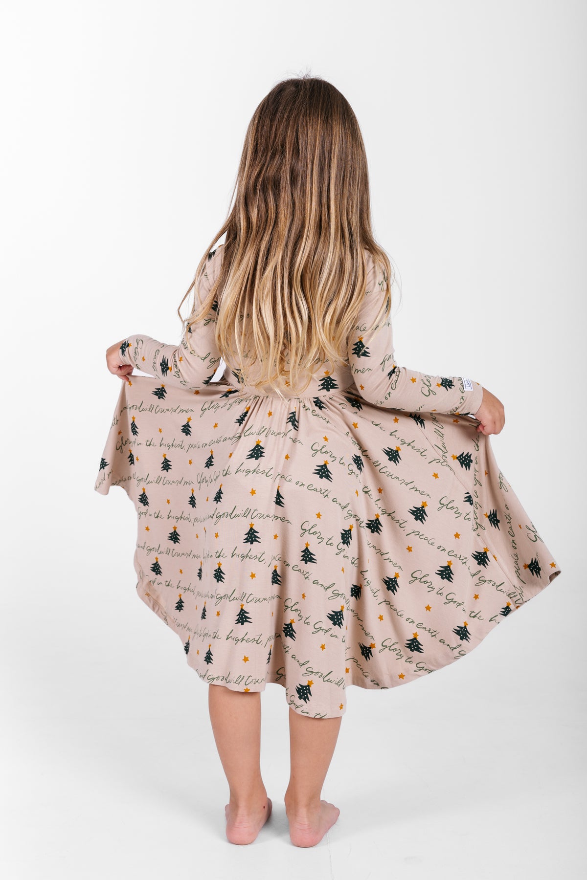 Glory to God Twirl Dress Bamboo