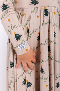 Glory to God Twirl Dress Bamboo