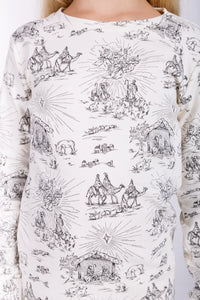 O Little Town of Bethlehem Long Sleeve PJ Set Cotton