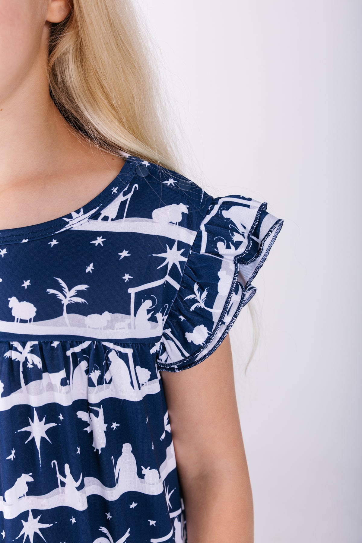 Starry Night PJ Girls Nightgown Polyester