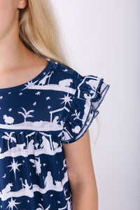 Starry Night PJ Girls Nightgown Polyester