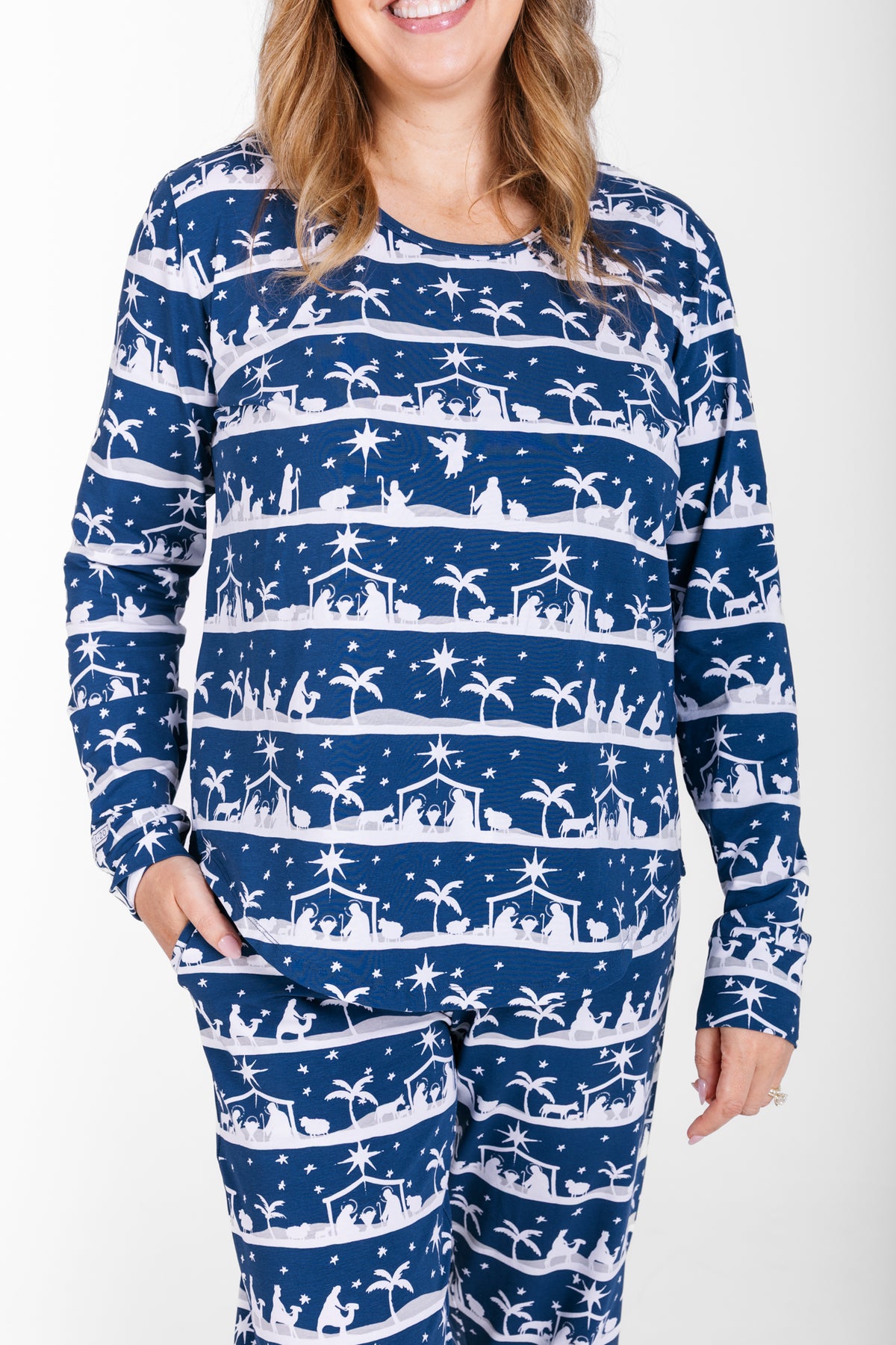 Starry Night Womens Jogger PJ Set Cotton