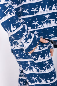 Starry Night Womens Jogger PJ Set Cotton