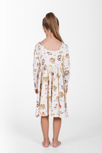 Away in a Manger Twirl Dress Cotton