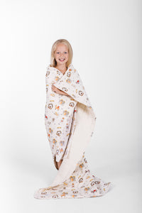 Away in a Manger Blanket Cotton