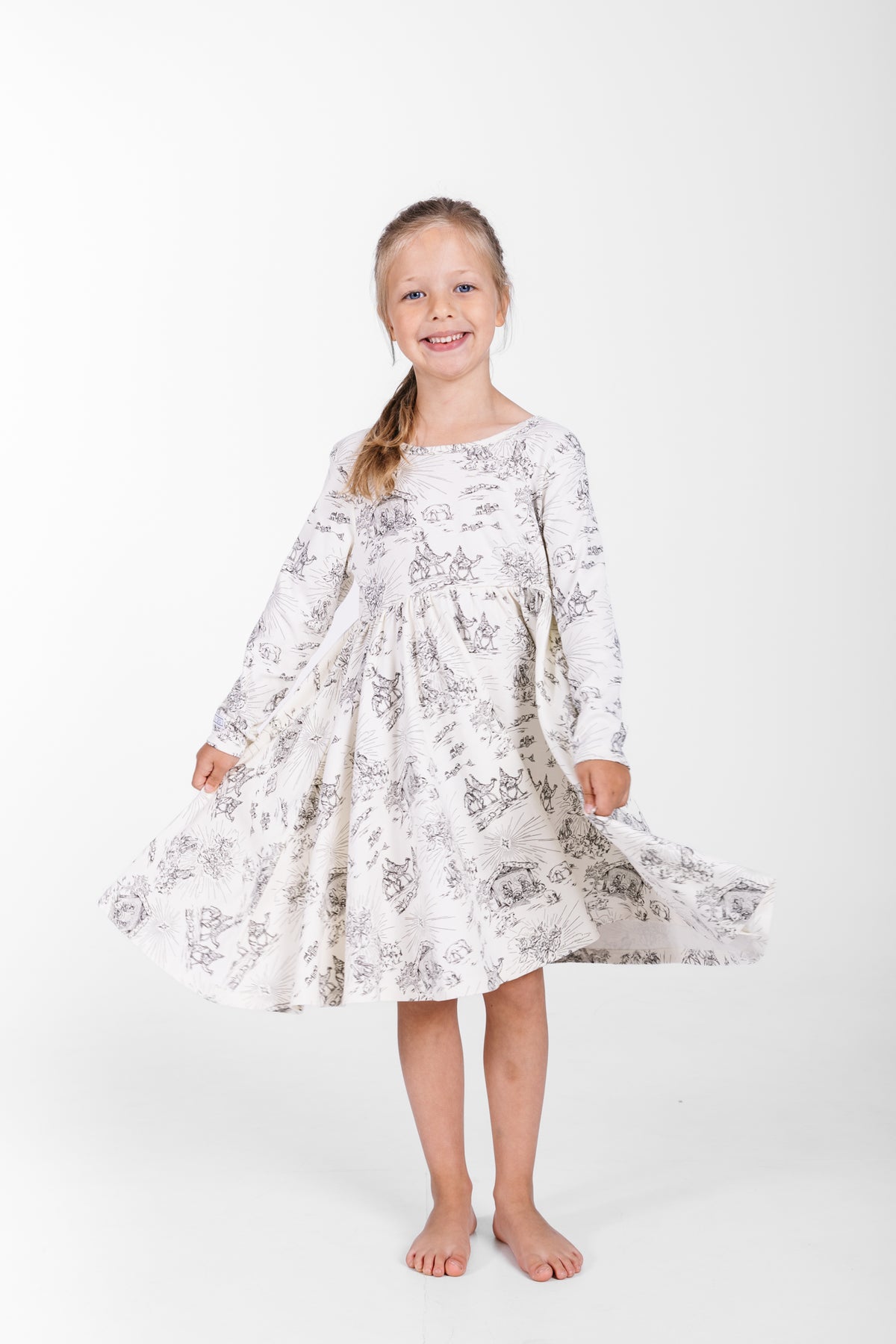 O Little Town of Bethlehem Twirl Dress Cotton