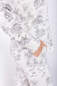 O Little Town of Bethlehem Womens Jogger PJ Set Cotton