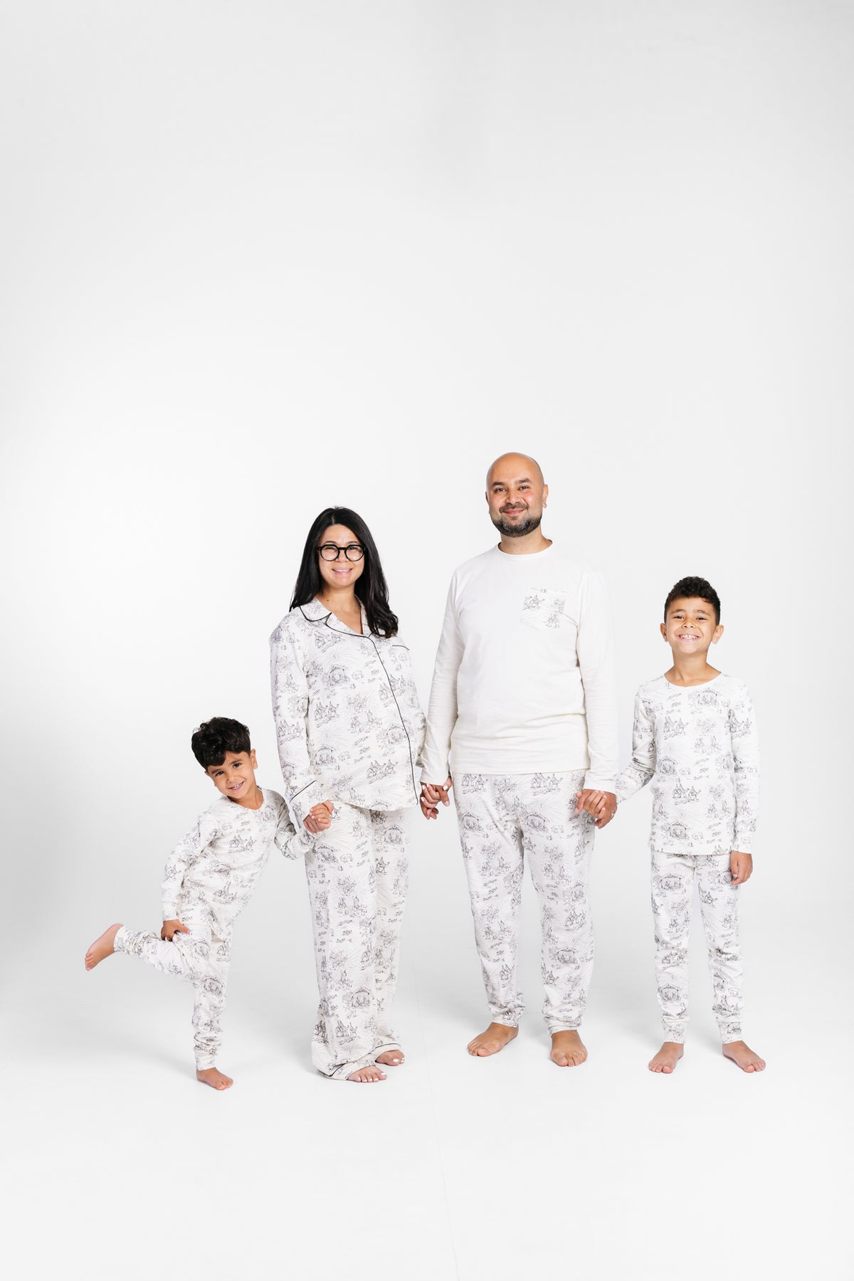 O Little Town of Bethlehem Womens Notch Collar PJ Set Cotton