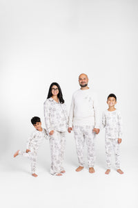 O Little Town of Bethlehem Womens Notch Collar PJ Set Cotton