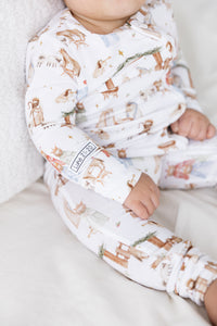 The First Noel Footless Onesie Bamboo