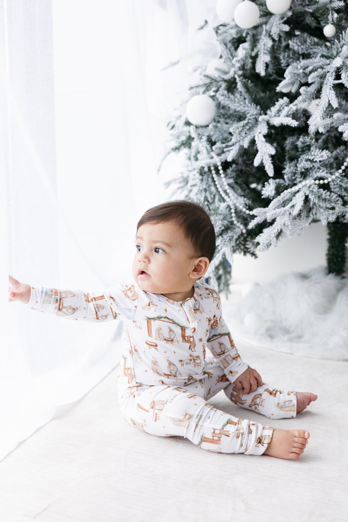The First Noel Footless Onesie Bamboo