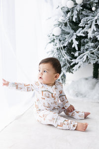 The First Noel Footless Onesie Bamboo