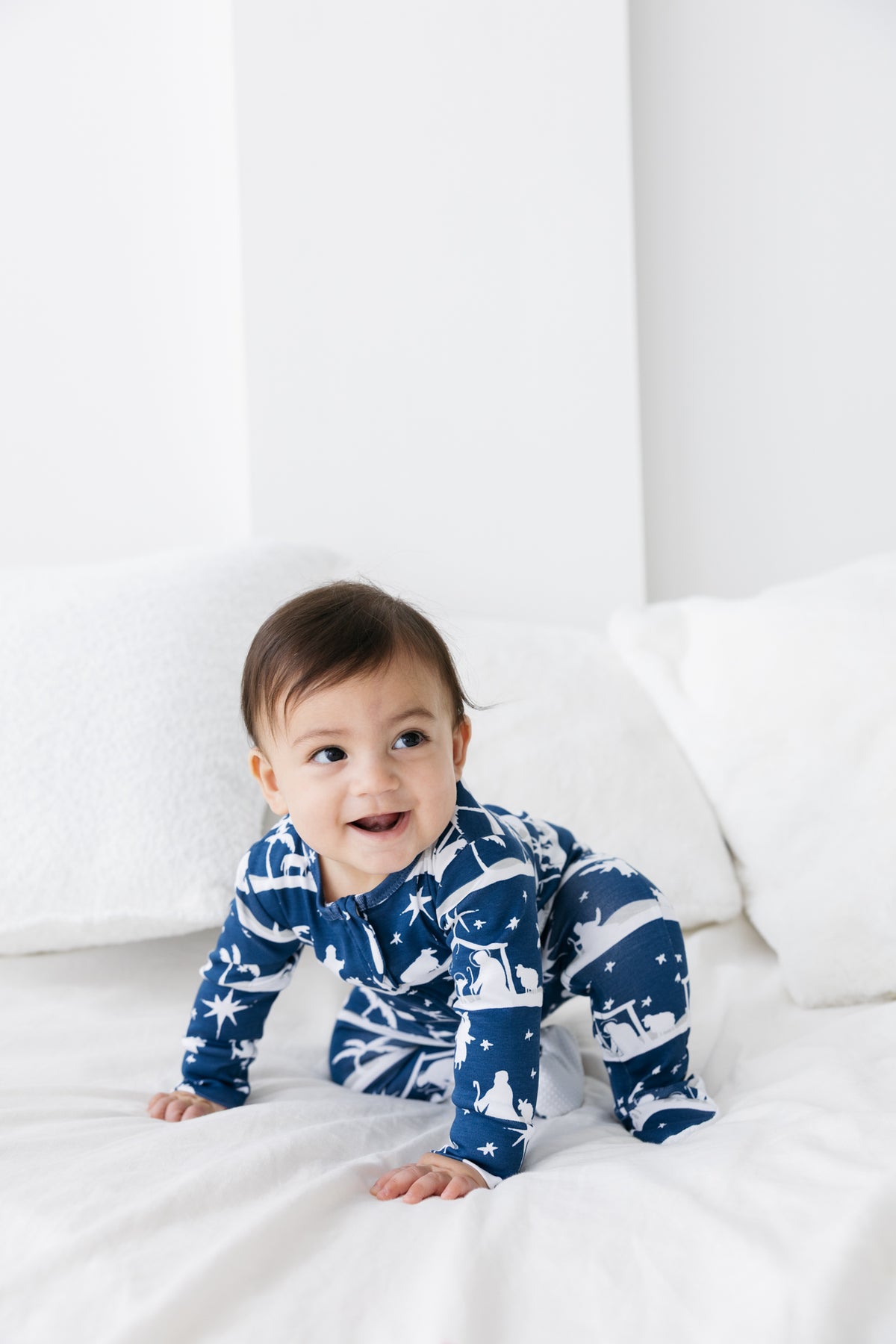 Starry Night Footed Onesie Cotton