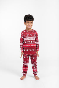 King of Kings Ruby Red PJ Long Sleeve Set Cotton