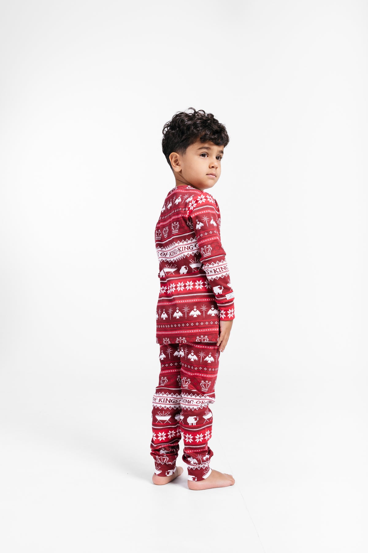 King of Kings Ruby Red PJ Long Sleeve Set Cotton