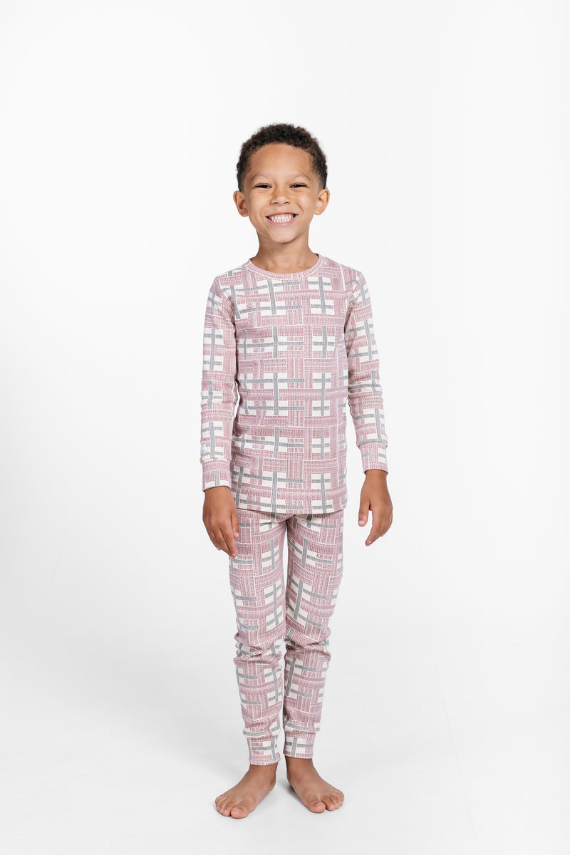 Prophecy Plaid PJ Long Sleeve Set Cotton