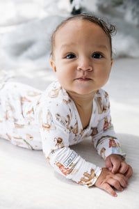 The First Noel Footless Onesie Bamboo