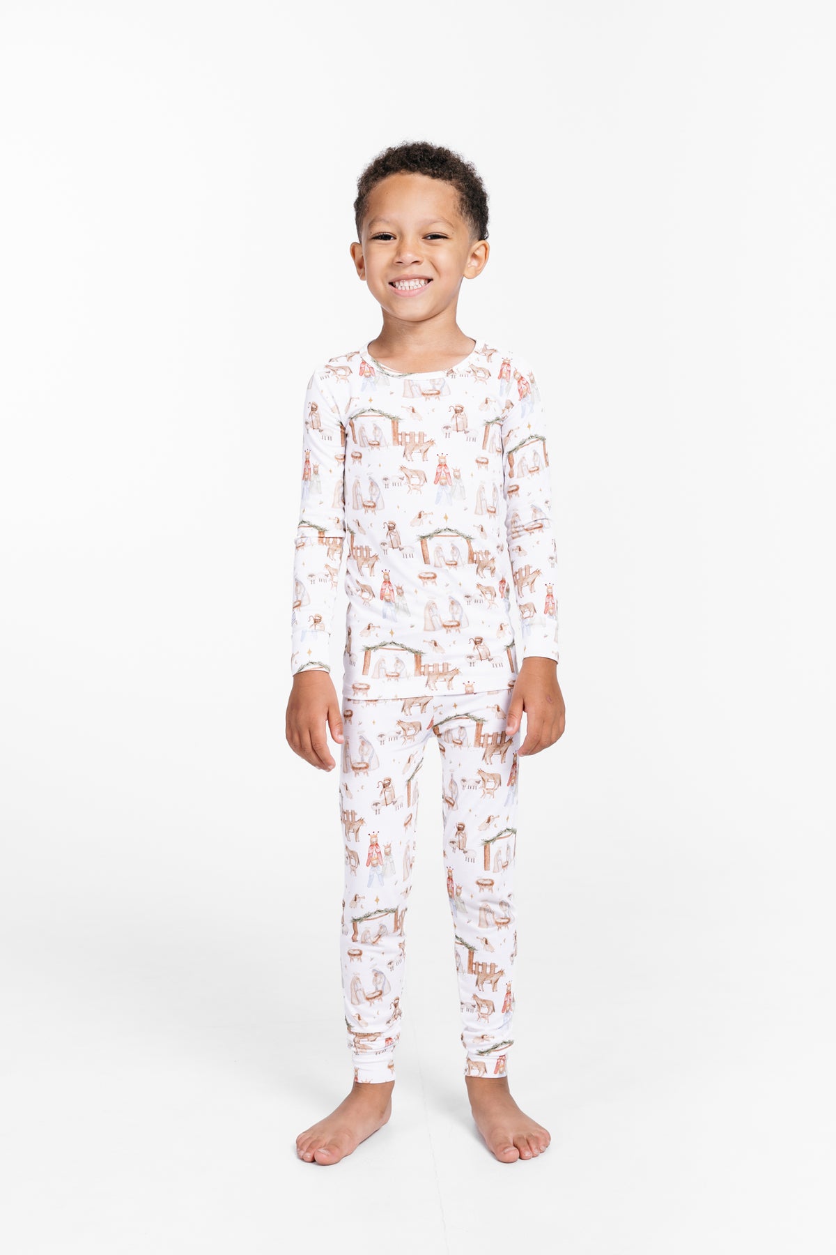 The First Noel PJ Long Sleeve Set Bamboo