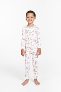 The First Noel PJ Long Sleeve Set Bamboo