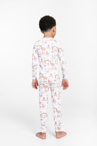 The First Noel PJ Long Sleeve Set Bamboo