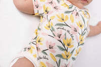 Consider the Lilies Short Sleeve Bodysuit Cotton