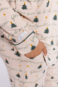 Glory to God Womens Notch Collar PJ Set Bamboo