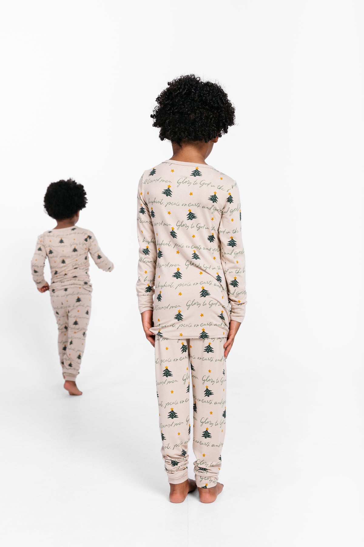 Glory to God Christmas PJ Long Sleeve  Set Bamboo